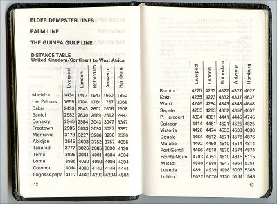 Elder Dempster diary