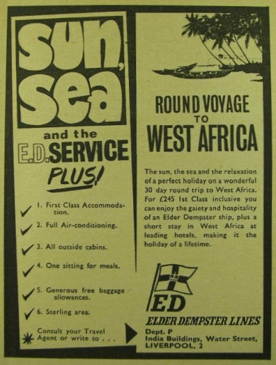 Elder Dempster Round Voyage