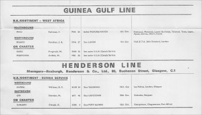 EDL sailing schedule