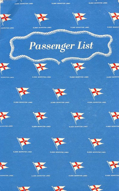 Passenger List - Accra