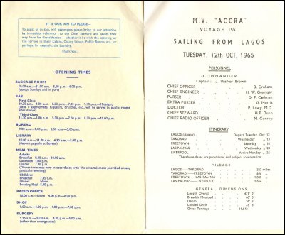 Passenger List - Accra