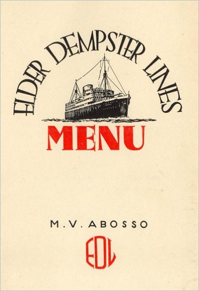 Abosso menu