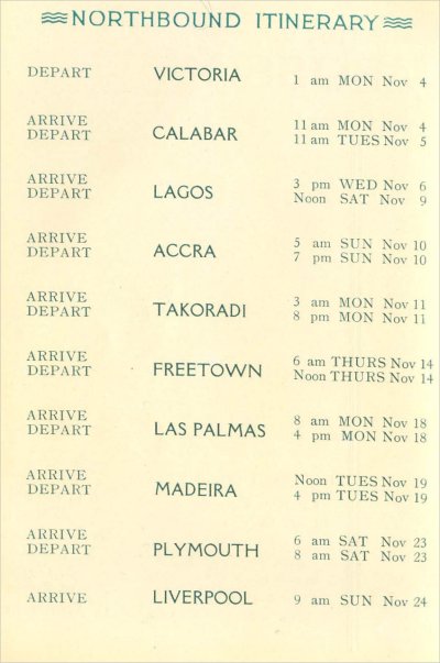 Passenger List - Abosso