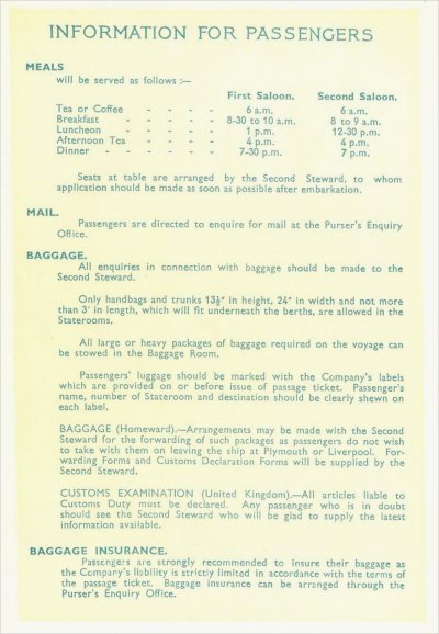 Passenger List - Abosso