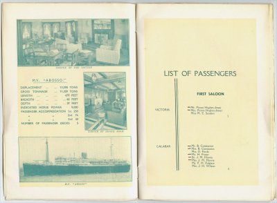 Passenger List - Abosso