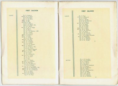 Passenger List - Abosso