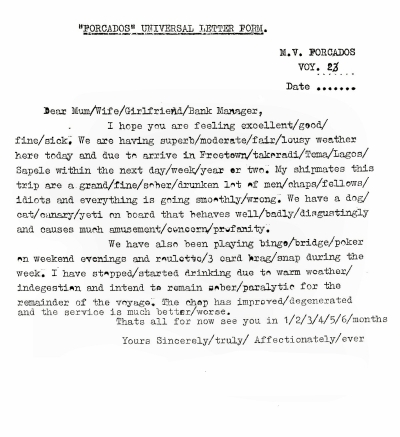 Universal Letter Form