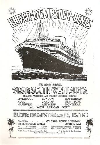 Elder Dempster advertisement