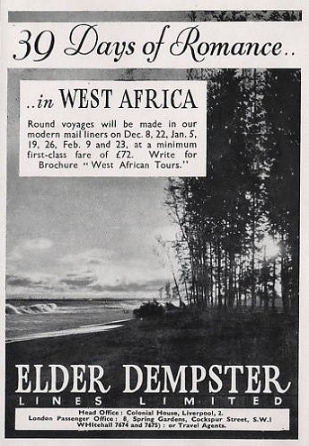 Elder Dempster advertisement