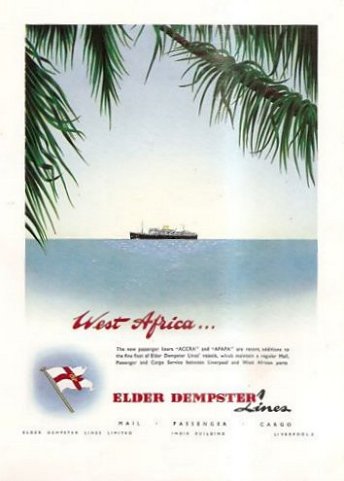 Elder Dempster advertisement