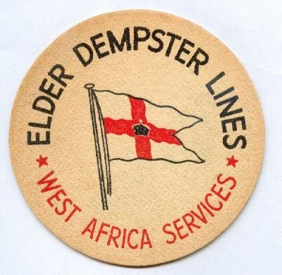 Elder Dempster beermat