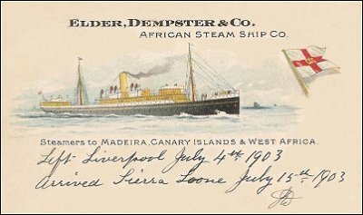 Elder Dempster postcard