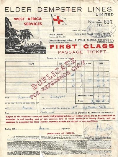 passenger ticket
